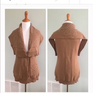 Leifsdottir Camel Wool Silk Vest